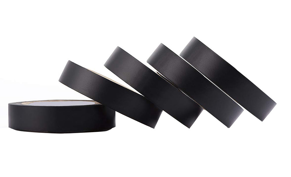 ULTECHNOVO 2pcs Brown Tape Duct Tape Colors and Patterns Sealing Tape Black  Boobtape Duct Tape Black Color Glass Tape Black Tape Electric Tape Black